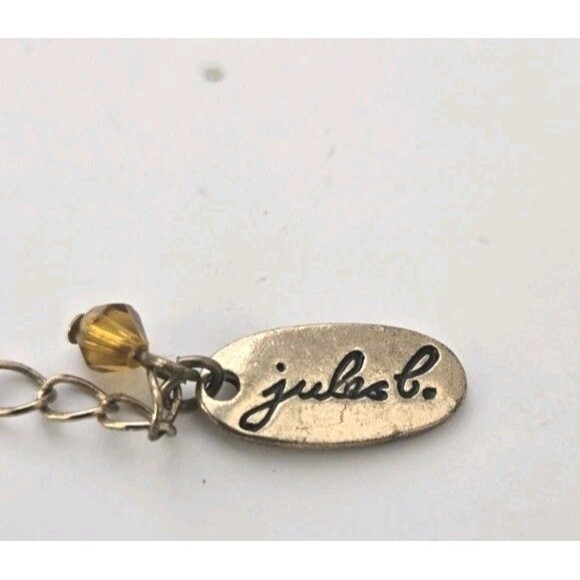 Jules B Gold-tone Multi Strand Glass Beads Statement Necklace 22 1/2" - Picture 6 of 6